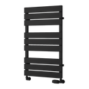 Reina Avola Flat Panel Heated Towel Rail - 823x500mm - Black RND-AVL082K