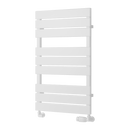 Reina Avola Flat Panel Heated Towel Rail - 823x500mm - White RND-AVL082W