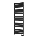 Reina Avola Flat Panel Heated Towel Rail - 1424x500mm - Black RND-AVL142K