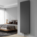 Reina Borda Vertical Designer Radiator - 1800x640mm - Anthracite Texture RND-BRD18064A
