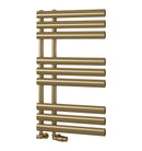 Reina Chisa Designer Heated Towel Rail - 820x500mm - Brushed Brass RND-CHS082B