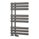 Reina Chisa Designer Heated Towel Rail - 820mm x 500mm - Brushed Gun Metal