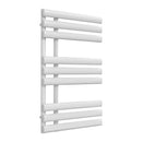 Reina Chisa Vertical Designer Heated Towel Rail - 820x500mm - White RND-CHS082W
