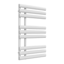 Reina Chisa Vertical Designer Heated Towel Rail - 820x500mm Wide - White - RND-CHS082W