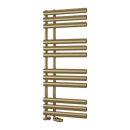 Reina Chisa Designer Heated Towel Rail - 1130mm x 500mm - Brushed Brass