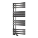 Reina Chisa Designer Heated Towel Rail - 1130mm x 500mm - Brushed Gun Metal