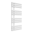 Reina Chisa Vertical Designer Heated Towel Rail - 1130x500mm - White RND-CHS113W