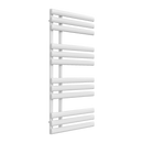 Reina Chisa Vertical Designer Heated Towel Rail - 1130mm x 500mm Wide - White