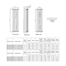 Reina Coneva Vertical Designer Radiator - 1500mm x 300mm - White