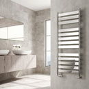 Reina Carpi Vertical Designer Heated Towel Rail - 1300mm x 500mm - Chrome