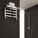 Reina Elvina Horizontal Designer Heated Towel Rail - 350mm x 500mm - Chrome