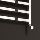 Reina Elvina Horizontal Designer Heated Towel Rail - 350mm x 500mm - Chrome