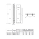 Reina Fiore Vertical Designer Radiator - 1790mm x 490mm - Anthracite