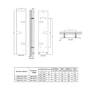 Reina Fiore Vertical Designer Radiator - 1790x590mm - White RND-FE5917W