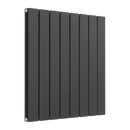 Reina Flat Panel Double Horizontal Designer Radiator - 600mm x 588mm - Anthracite