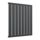 Reina Flat Panel Single Horizontal Designer Radiator - 600x588mm - Anthracite RND-FL08A