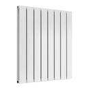 Reina Flat Panel Double Horizontal Designer Radiator - 600x588mm - White RND-FL08WD