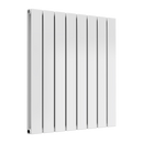 Reina Flat Panel Double Horizontal Designer Radiator - 600mm x 588mm - White