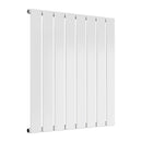Reina Flat Panel Single Horizontal Designer Radiator - 600x588mm - White RND-FL08W