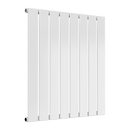 Reina Flat Panel Single Horizontal Designer Radiator - 600mm x 588mm - White