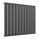 Reina Flat Panel Single Horizontal Designer Radiator - 600x810mm - Anthracite RND-FL11A