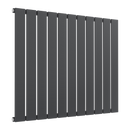 Reina Flat Panel Single Horizontal Designer Radiator - 600mm x 810mm - Anthracite
