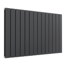 Reina Flat Panel Double Horizontal Designer Radiator - 600mm x 1032mm - Anthracite