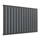 Reina Flat Panel Single Horizontal Designer Radiator - 600x1032mm - Anthracite RND-FL14A
