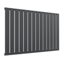 Reina Flat Panel Single Horizontal Designer Radiator - 600mm x 1032mm - Anthracite
