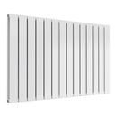 Reina Flat Panel Double Horizontal Designer Radiator - 600x1032mm - White RND-FL14WD