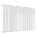 Reina Flat Panel Single Horizontal Designer Radiator - 600x1032mm - White RND-FL14W