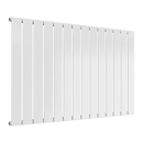 Reina Flat Panel Single Horizontal Designer Radiator - 600mm x 1032mm - White