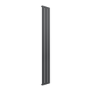 Reina Flat Panel Single Vertical Designer Radiator - 1600mm x 218mm - Anthracite