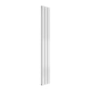 Reina Flat Panel Double Vertical Designer Radiator - 1600x218mm - White RND-FL163WD