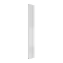 Reina Flat Panel Double Vertical Designer Radiator - 1600mm x 218mm - White