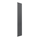 Reina Flat Panel Single Vertical Designer Radiator - 1600mm x 292mm - Anthracite