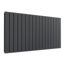 Reina Flat Panel Double Horizontal Designer Radiator - 600mm x 1254mm - Anthracite
