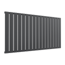 Reina Flat Panel Single Horizontal Designer Radiator - 600mm x 1254mm - Anthracite