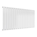 Reina Flat Panel Single Horizontal Designer Radiator - 600x1254mm - White RND-FL17W