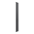 Reina Flat Panel Single Vertical Designer Radiator - 1800mm x 218mm - Anthracite