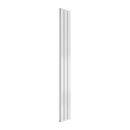 Reina Flat Panel Double Vertical Designer Radiator - 1800mm x 218mm - White