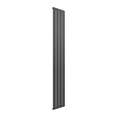 Reina Flat Panel Single Vertical Designer Radiator - 1800mm x 292mm - Anthracite