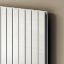 Reina Flat Panel Double Horizontal Designer Radiator - 600mm x 1402mm - White