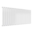 Reina Flat Panel Single Horizontal Designer Radiator - 600x1402mm - White RND-FL19W