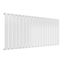 Reina Flat Panel Single Horizontal Designer Radiator - 600mm x 1402mm - White