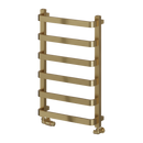 Reina Flora Designer Heated Towel Rail - 800mm x 500mm - Brushed Brass