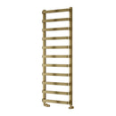 Reina Flora Designer Heated Towel Rail - 1500x500mm - Brushed Brass RND-FLA1505B
