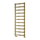 Reina Flora Designer Heated Towel Rail - 1500mm x 500mm - Brushed Brass
