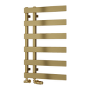 Reina Florina Designer Heated Towel Rail - 800mm x 500mm - Brushed Brass