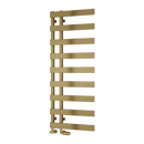 Reina Florina Designer Heated Towel Rail - 1235mm x 500mm - Brushed Brass